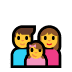 👨‍👩‍👧 family: man, woman, girl display on Windows